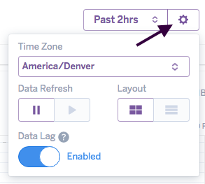 metrics configuration menu